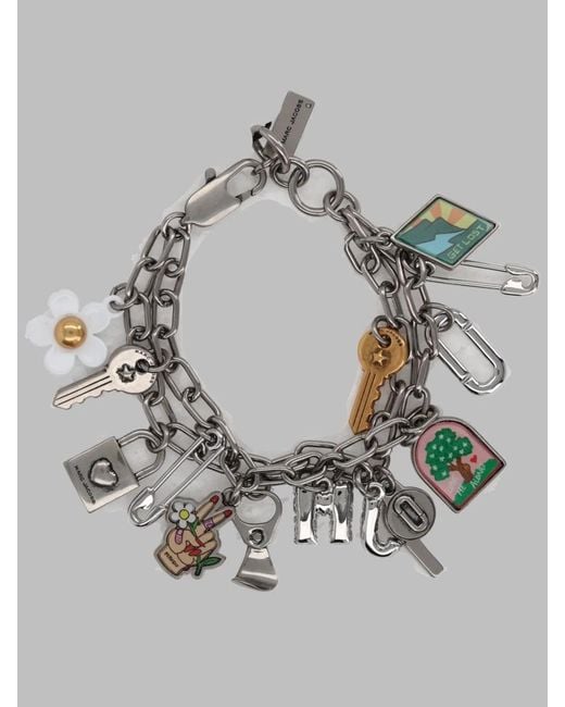 Marc Jacobs Gray Bracciale "Pop America" Con Charms