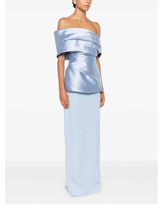 Solace London Blue Lucine Maxi Dress
