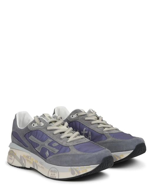 Premiata Gray Calf Leather Sneaker for men