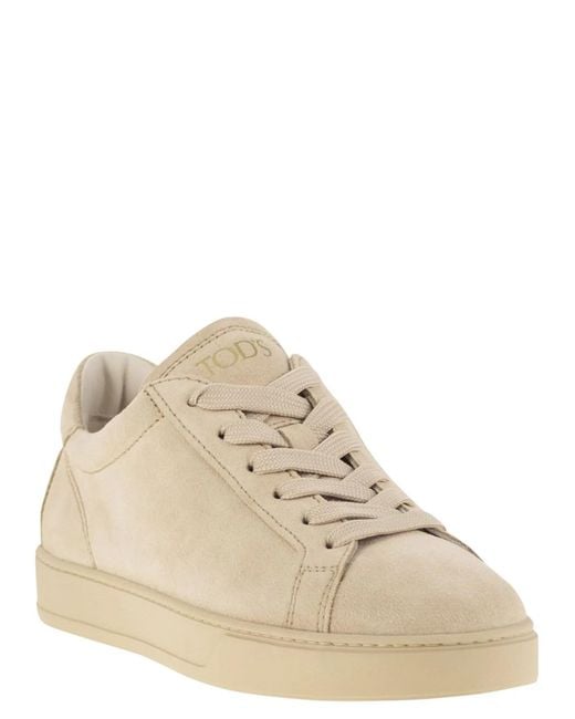 Tod's Brown Suede Leather Trainers