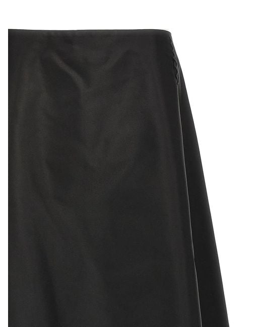 Marni Black Nylon Skirt