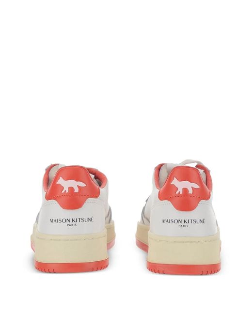 Autry X Maison Kitsune White Medalist Low Sneaker