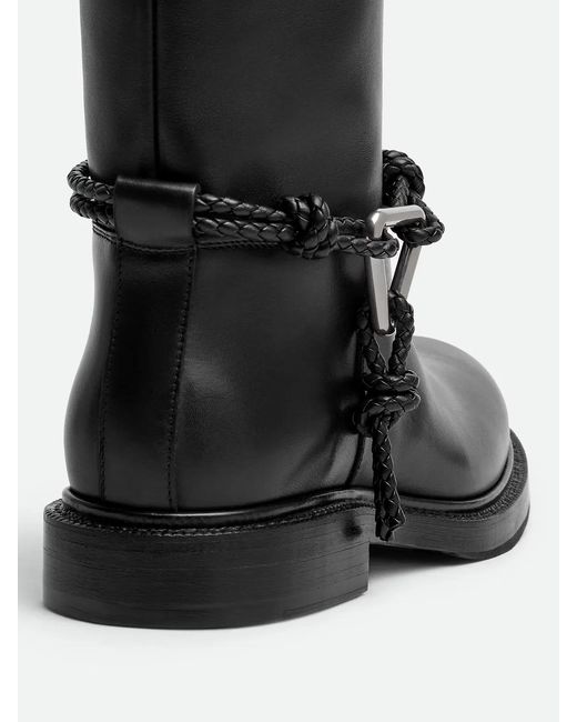 Bottega Veneta Black James Knee-High Calfskin Boots