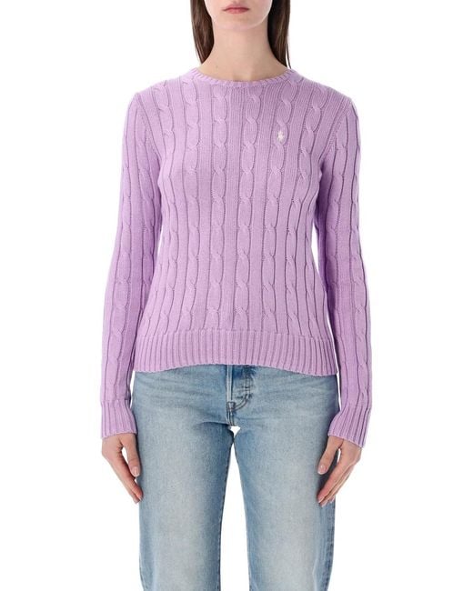 Polo Ralph Lauren Purple "Julianna" Long Sleeves Pullover