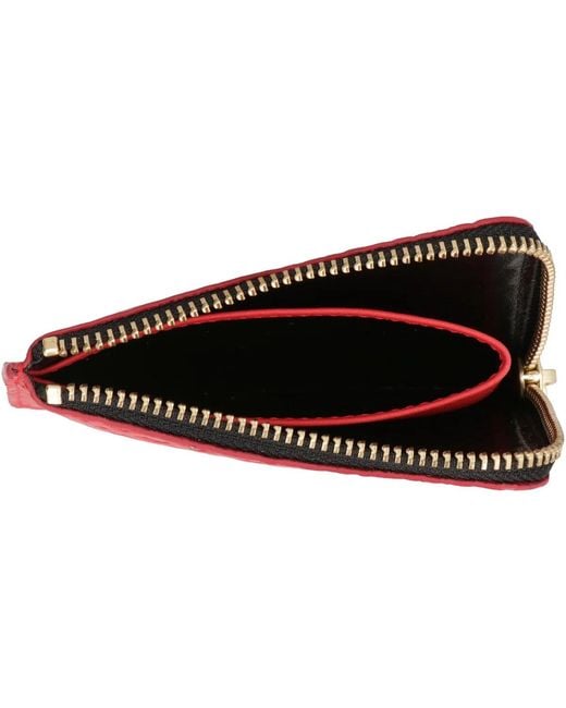 Comme des Garçons Red Wallet Leather Zipped Coin Purse for men