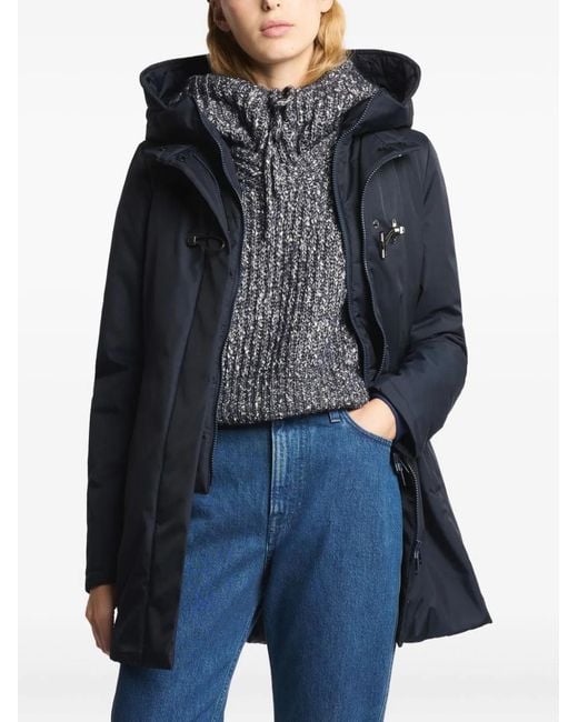Fay Blue Dark Nylon Hooded Jacket