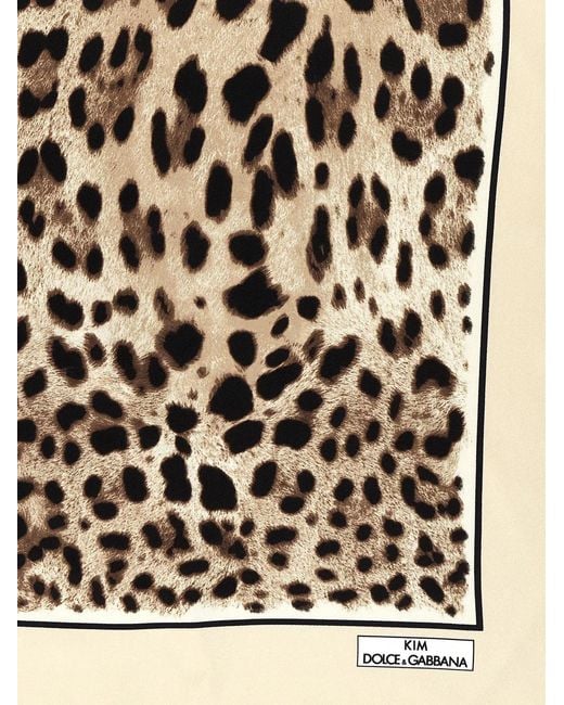 Dolce & Gabbana Multicolor Dolce & Gabbana 'Leopardo' Scarf