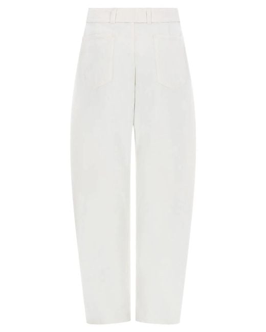 Lemaire White "Twisted" Pants