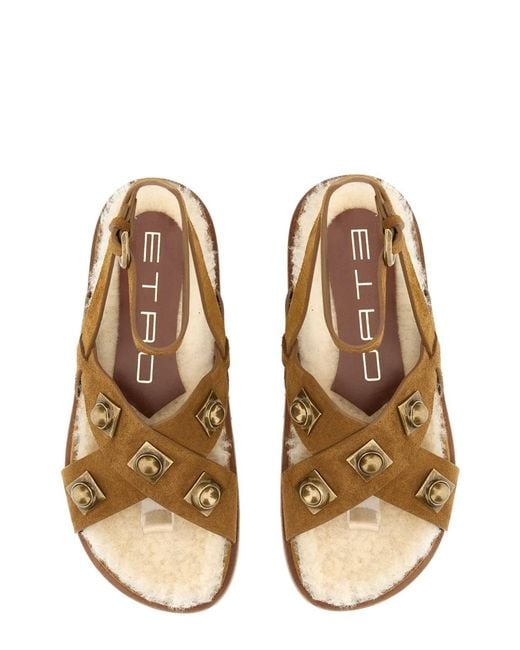 Etro Brown Crown Me Sandal