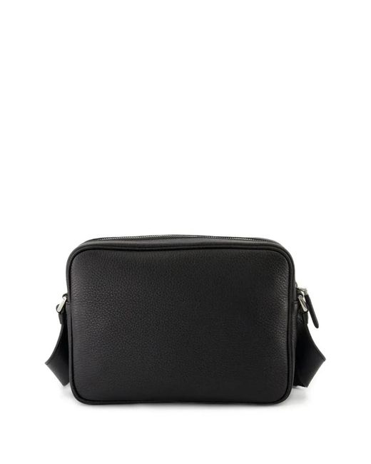 Prada Black Leather Shoulder Bag for men