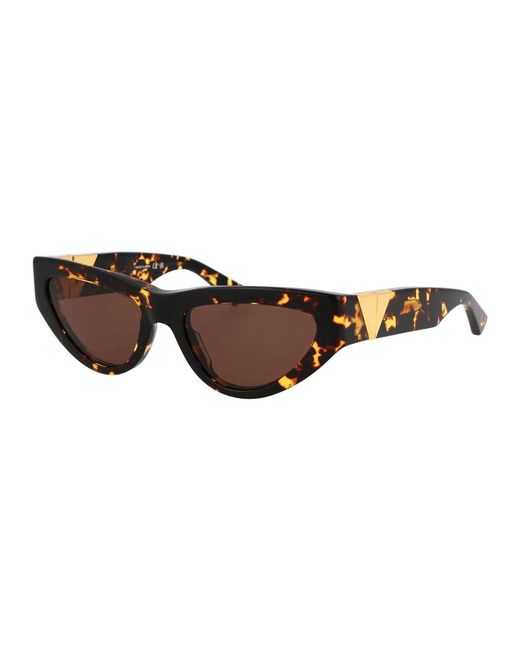 Bottega Veneta Black Acetate Havana Sunglasses