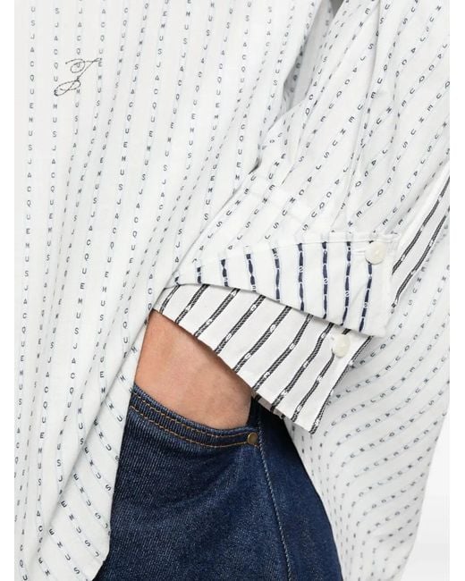 Jacquemus White La Chemise Letro for men