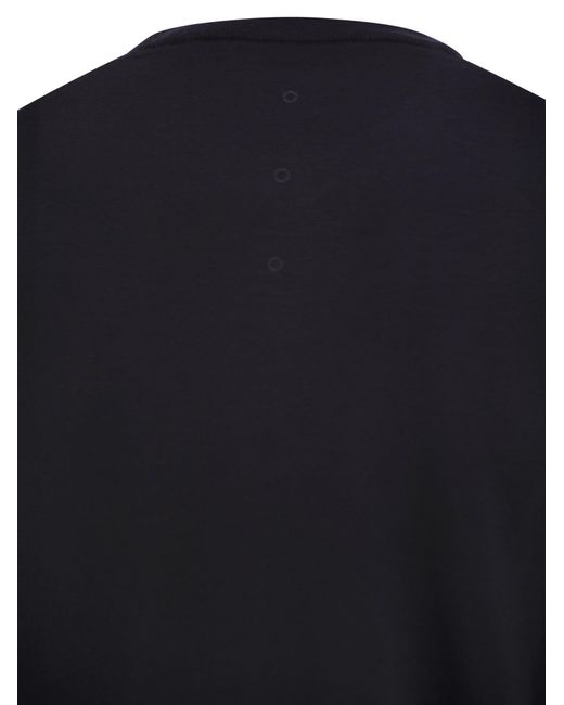 Premiata Blue Merino Wool Crew-Neck Jumper for men