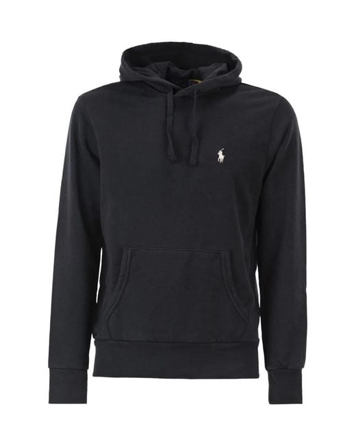 Polo Ralph Lauren Black Hooded Sweatshirt Rl for men