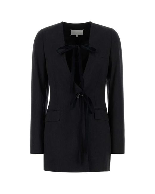 Maison Margiela Black Slate Wool Blazer