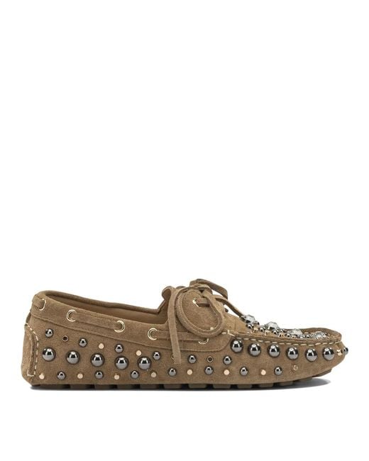 Strategia Brown Leather Loafers