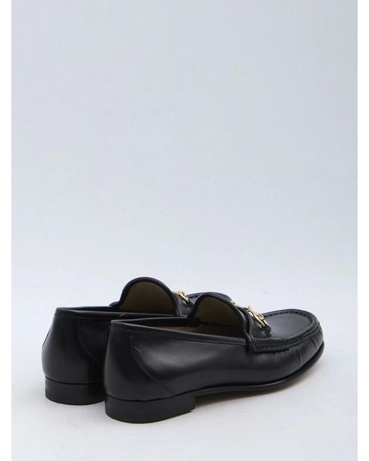 Gucci White Leather Loafers