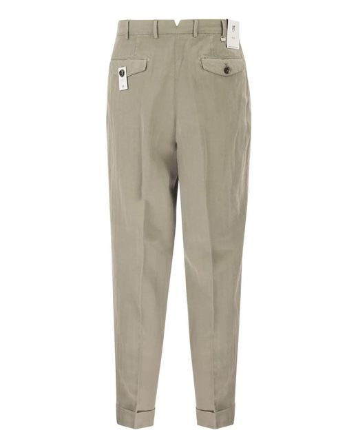 PT Torino Natural Carrot Trousers for men