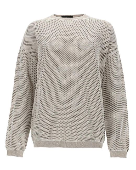 Fabiana Filippi Gray Maglia Con Paillettes
