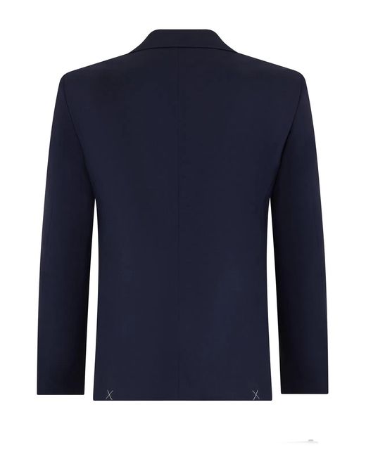 Canali Blue Wool Dress for men