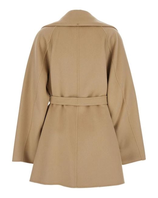 Max Mara Natural Short Wool Coat