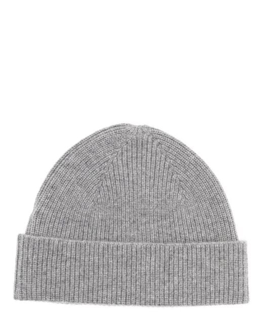 Zegna Gray Cashmere Beanie for men
