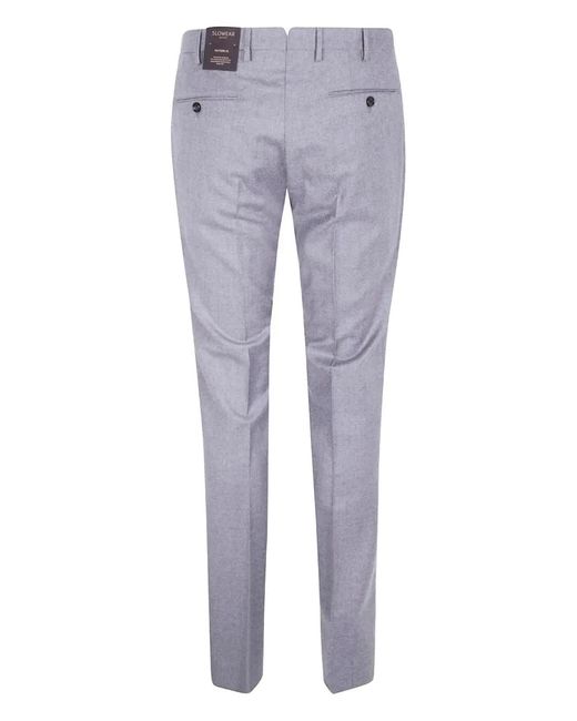 Incotex Gray "Chino Slim Fit" Trousers for men
