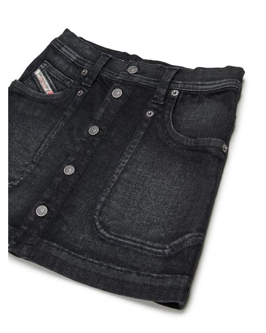 DIESEL Black Denim Skirt