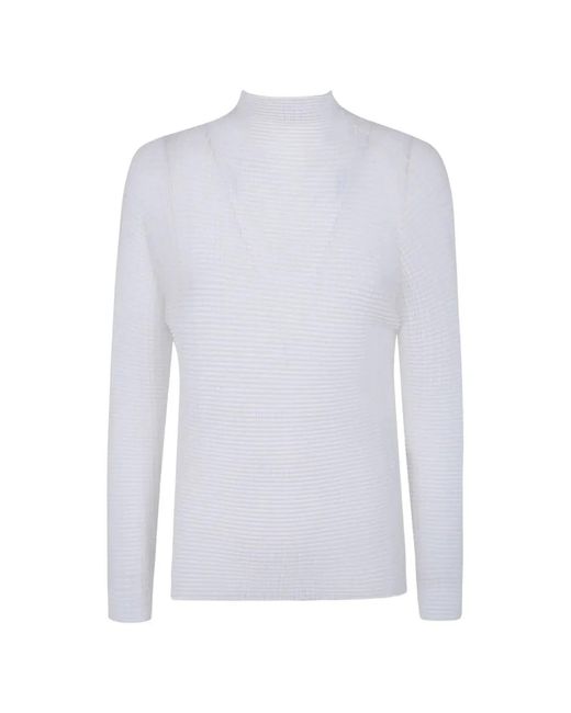 HOMME PLISSÉ White Homme Plisse "Wooly Pleats Bk Wt 66" Shirt