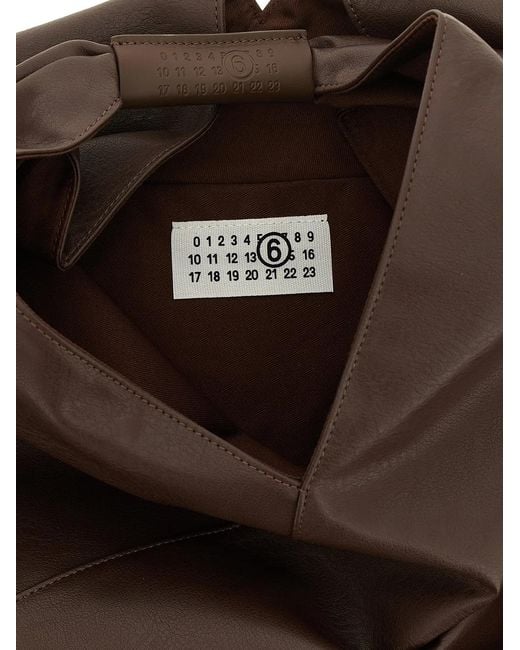 MM6 by Maison Margiela Brown 'Japanese Classic' Medium Handbag