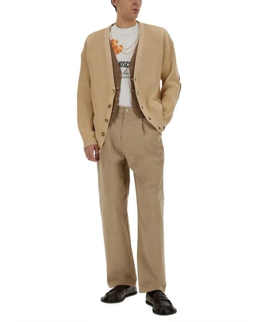 Moschino Gray "Breakfast" T-Shirt for men