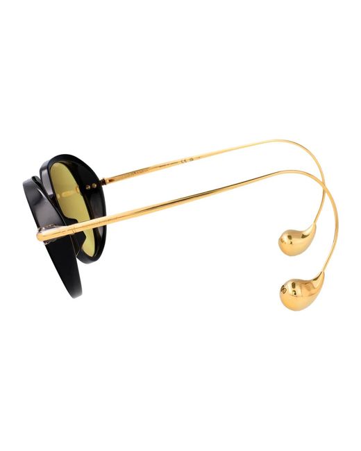 Bottega Veneta Yellow Recycled Acetate Sunglasses