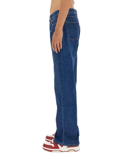 Off-White c/o Virgil Abloh Blue Skate Fit Jeans for men