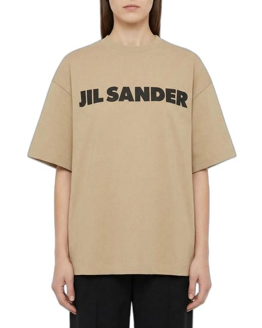 Jil Sander Natural Cotton Tee Shirt