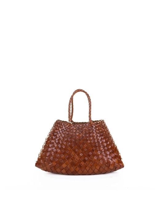 Dragon Diffusion Brown Santa Croce Small Bag