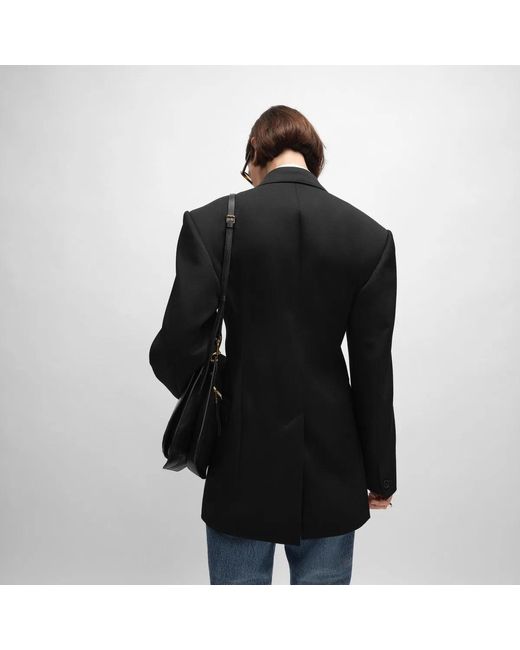 Céline Black Colonne Wool Jacket