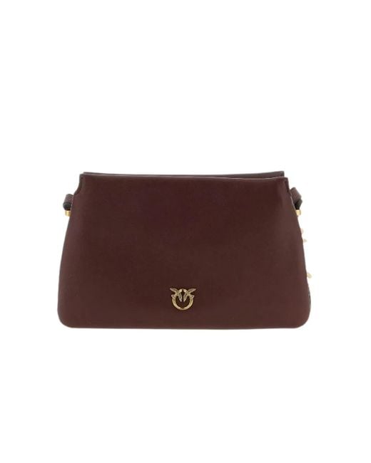 Pinko Brown Tone Zip Top Bag
