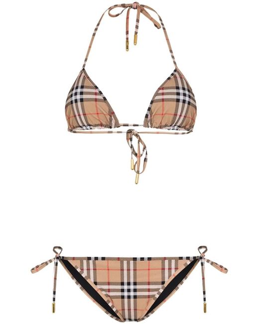 Burberry White Check Cobb2 Bikini