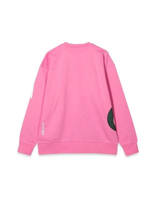 DSquared² Pink Crewneck Sweatshirt Allover Writing