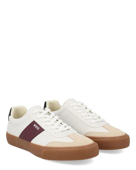 Boss Brown Sneaker With Logo for men