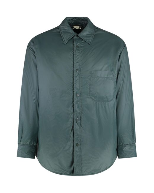 Autry Green Nylon Overshirt