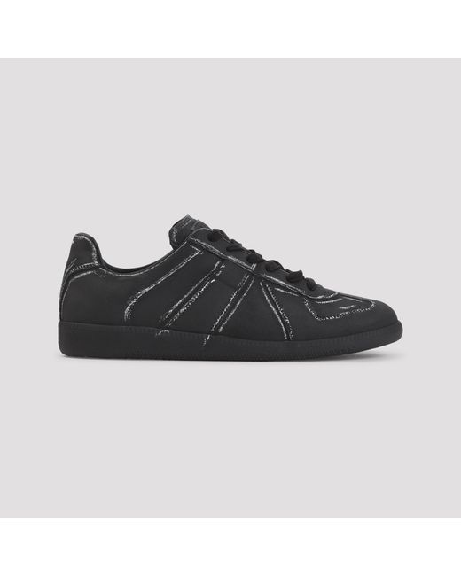 Maison Margiela Black Replica Sneakers for men