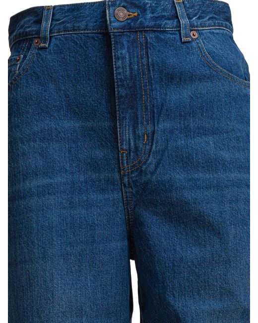 Chloé Blue Organic Cotton Wide Leg Denim Jeans