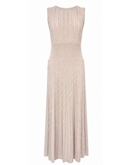 D.exterior Natural Shell Stretch Dress