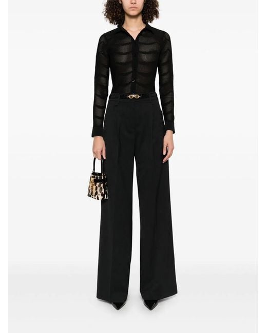 Tom Ford Black Cotton And Silk Shirt