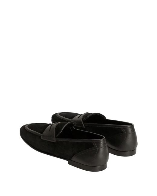 Dolce & Gabbana Black Dolce & Gabbana Leather Sandal for men