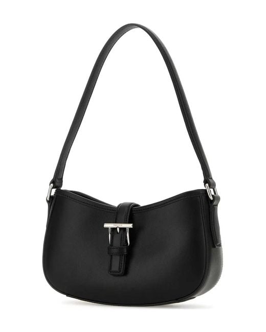 McQueen Black T Bar Mini Shoulder Bag