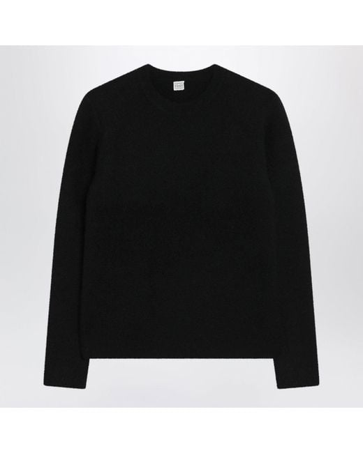 Totême Black Crewneck Sweater
