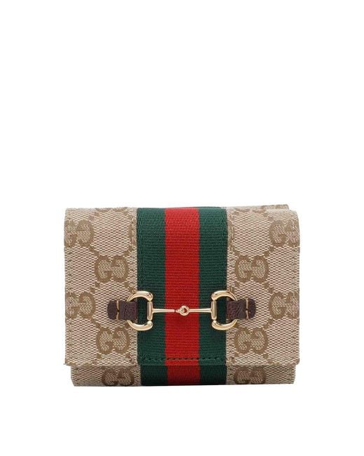 Gucci Natural Web Bi-Fold Wallet