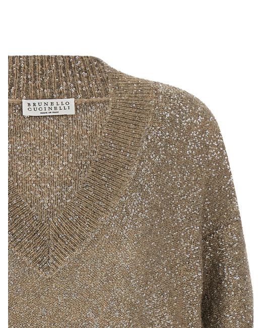 Brunello Cucinelli Gray Polyamide Cardigan